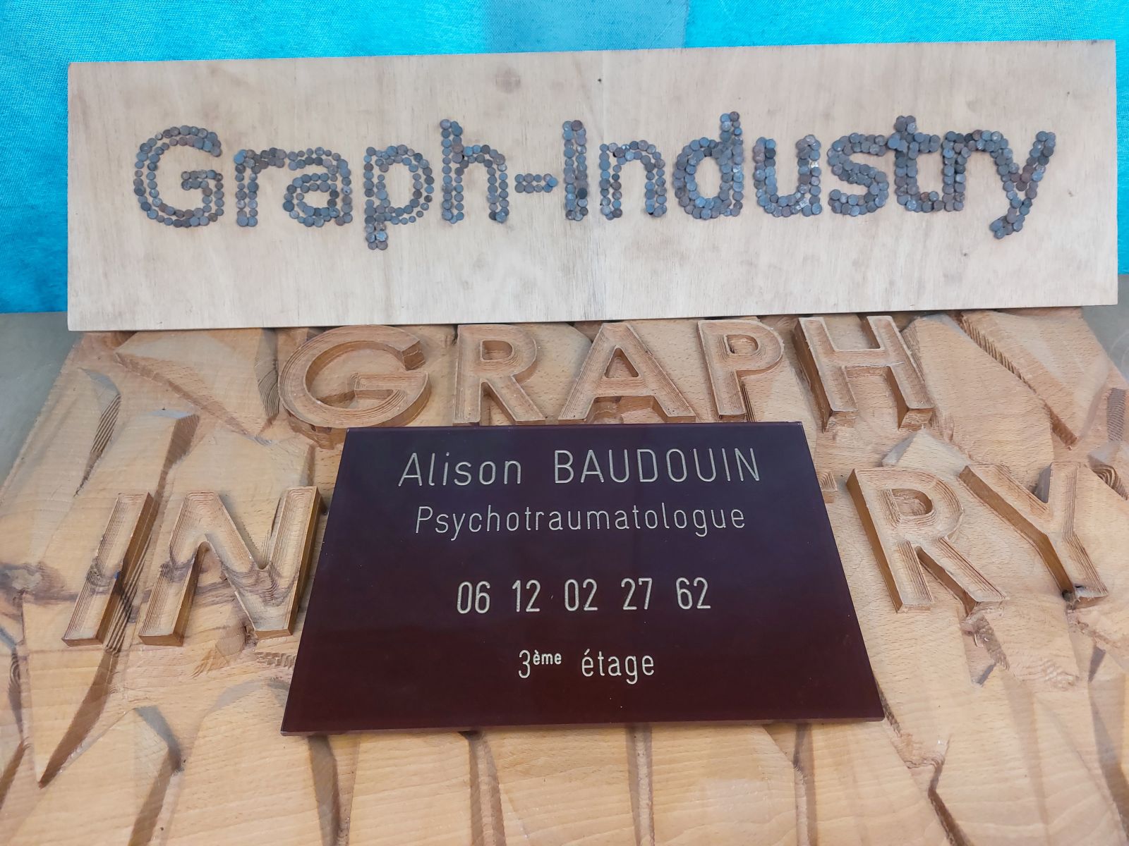 Plaque professionnelle en plexi